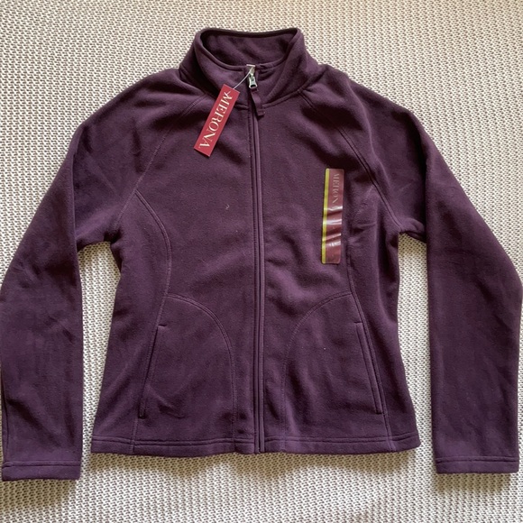 Fleece-Cotton Zip-Up Jacket - Picture 1 of 5